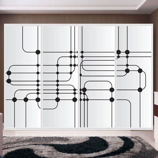 Sticker Circuit pentru Dulap 120cm X 85cm