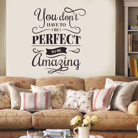 Wandsticker Du Musst Nicht Perfekt Sein 60cm X 75cm