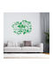 Abstract Foliage Wall Sticker 50cm X 40cm