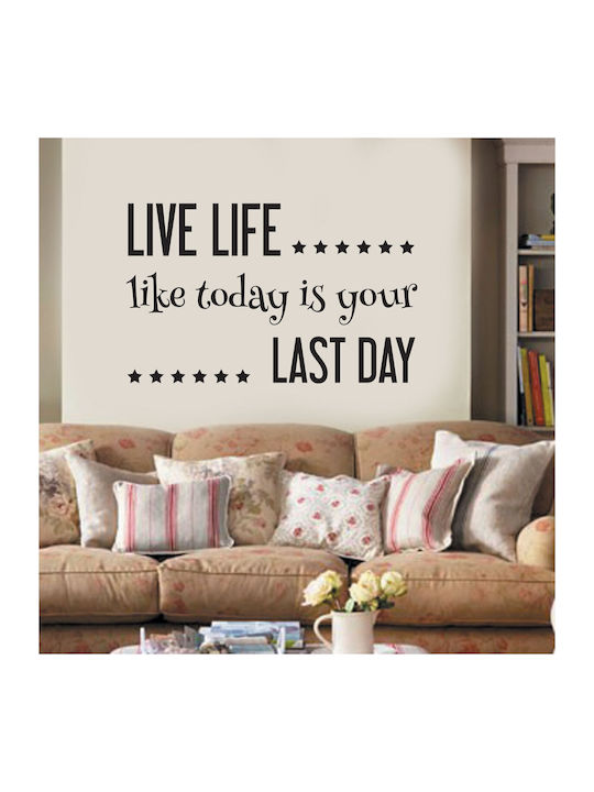 Wall Sticker Live Life 70cm X 45cm