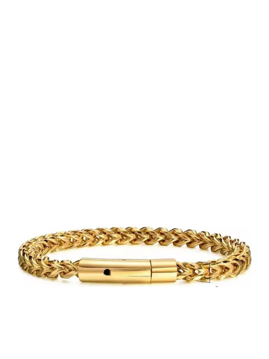 Bode Men's Bracelet Chain made of Steel Gold Plated