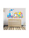 Wall Sticker Animals on the Train 120cm X 70cm