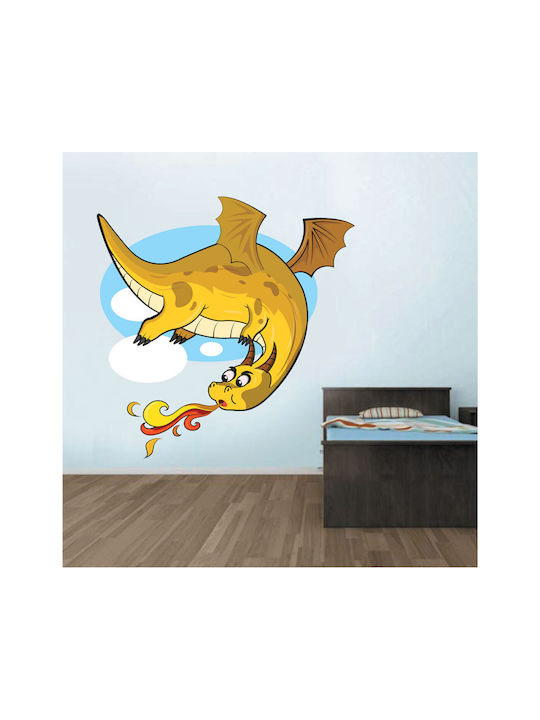 Kinder Wandsticker Cartoon Drache 02 95cm x 95cm
