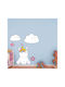 Sticker de Perete pentru Copii Unicorn Dulce 60cm X 60cm