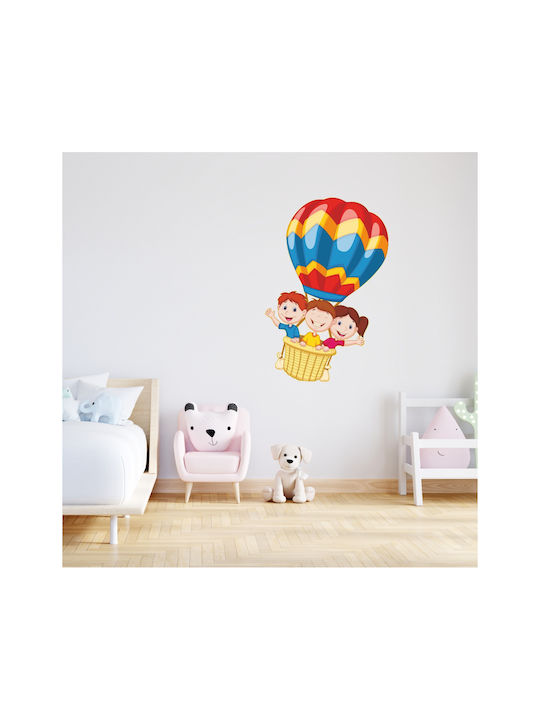 Αυτοκόλλητο Τοίχου Αερόστατο Παιδάκια 2 80cm X 120cm