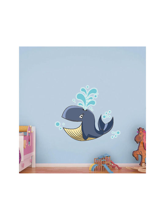 Kinder Wandsticker Fröhlicher Wal 95cm x 95cm