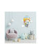 Hot Air Balloon Exploration Wall Sticker 50cm X 58cm