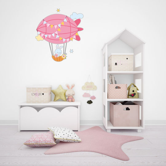Hot Air Balloon Animals Wall Sticker 5 120cm X 135cm