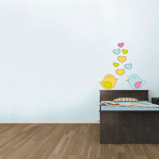 Kids Wall Sticker Sweet Birds 95cm X 95cm