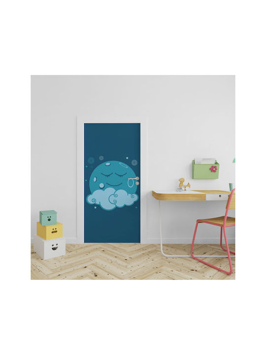 Sleeping Moon Door Sticker 210cm