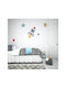 Sticker de Perete pentru Copii Navă Spațială Planete 120cm X 80cm
