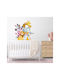 Wandsticker Glückliche Tiere 120cm x 120cm