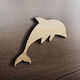 MDF Wooden Dolphin Design 35cm X 24cm