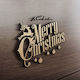 MDF Wooden Design Merry Christmas 70cm X 53cm