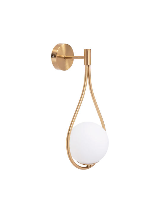 HomeMarkt Bais Modern Lamp Wall with Socket E27 Gold 21cm