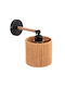 HomeMarkt Lant Classic Lamp Wall with Socket E27 Black 15x15x15cm