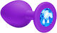Silicone Anal Plug Crystal 7cm
