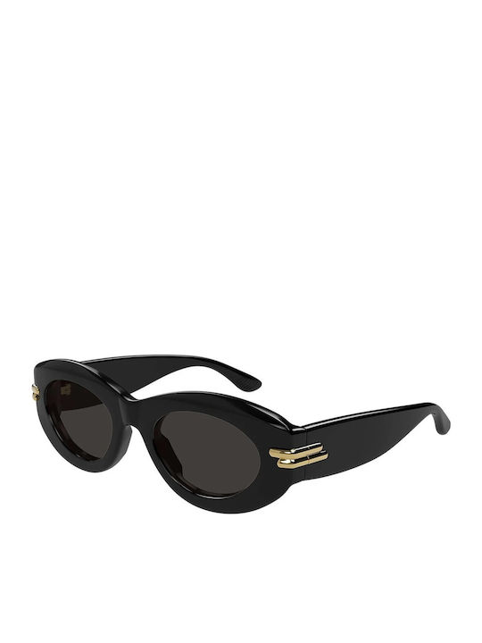 Bottega Veneta Damen Sonnenbrille mit Schwarz Kunststoff Gestell und Gray Linse BV1322S 001