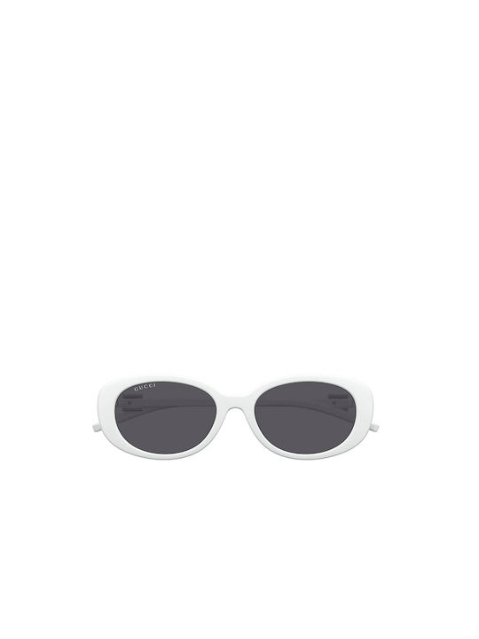 Gucci Women's Sunglasses with White Plastic Fra...
