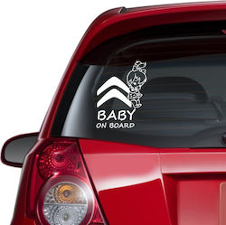 Citroen Baby an Bord Autoaufkleber 18cm x 13cm