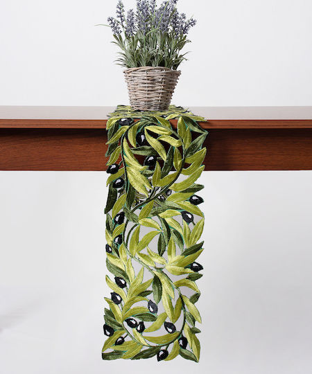 Silk Fashion Läufer 2352 Black Olive Tree 20x120cm