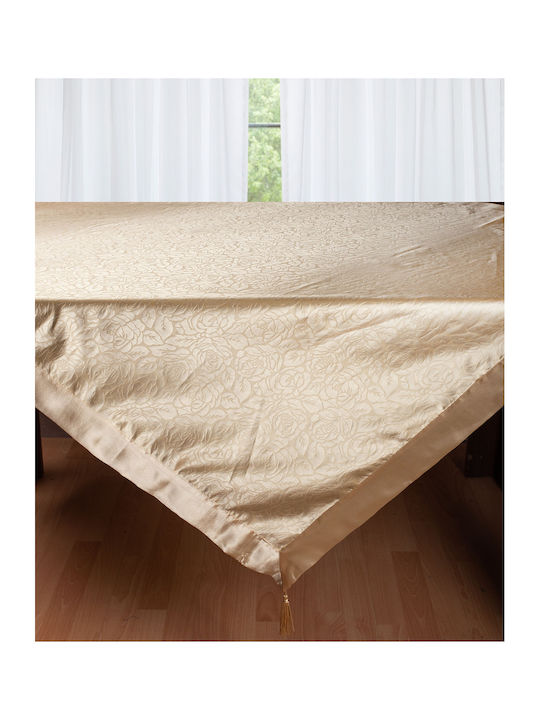 Silk Fashion Tablecloth 2009 Gold 160x260cm