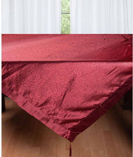 Silk Fashion Τραπεζομάντηλο 2009 Μπορντώ 130x160εκ.
