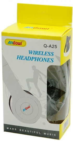 Andowl Qa25 Ασύρματα Bluetooth On Ear Ακουστικά Μαύρα