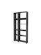 Bookcase Alkathi Charcoal 77x22x160cm