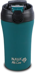 Nava Glass Thermos Stainless Steel BPA Free 450...