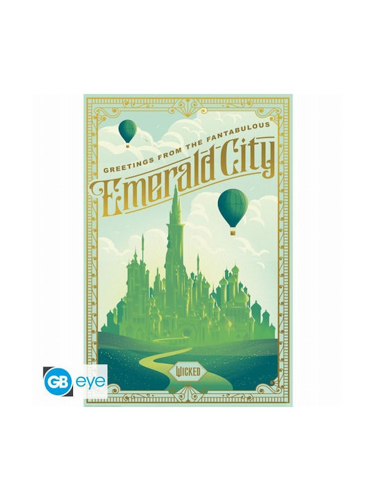 Poster Autentic Wicked 2024 Orașul de Smarald 92x61cm
