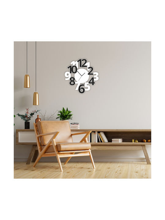 Wanduhr Zahlen 40cm x 40cm Dicke 5mm