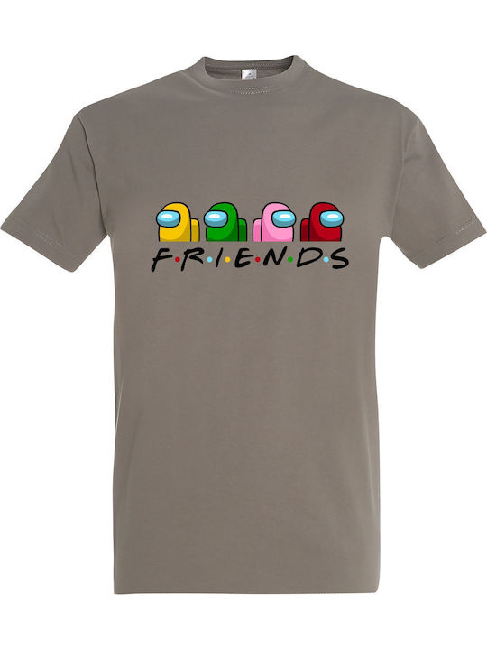 T-Shirt Unisex "Among Us Friends" Hellkhaki