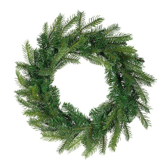 Weihnachtsdekoration Kunststoff Kranz mit Durchmesser 50cm.