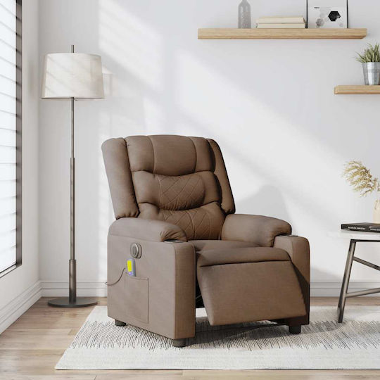Relax Armchair Massage with Footstool Coffee 77x93x99cm