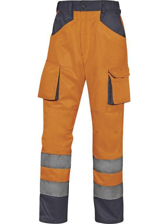 Delta Plus Reflective Work Trousers Orange