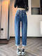 Hoch tailliert Damenjeans
