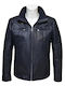 Leather Jacket D.blue T