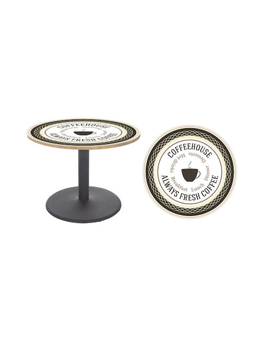 Αυτοκόλλητο Τραπεζιού Coffee House 90cm Διάμετρος