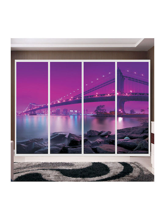 Αυτοκόλλητο Ντουλάπας Purple River 310cm