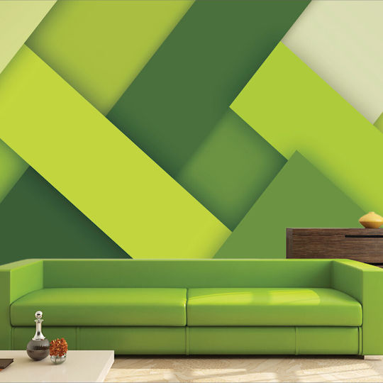 Selbstklebende Tapete Grüne Streifen 240cm