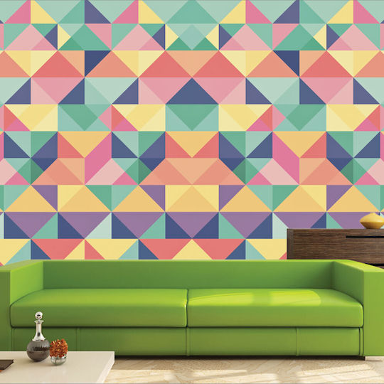 Self-Adhesive Wallpaper Triangles 500cm