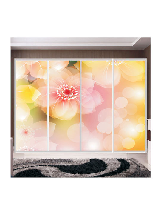 Wardrobe Sticker Flower 270cm