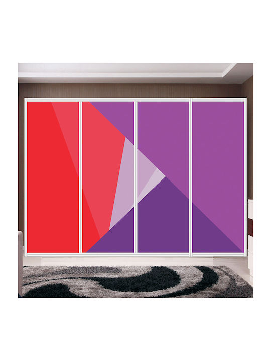 Wardrobe Sticker Triangles 260cm