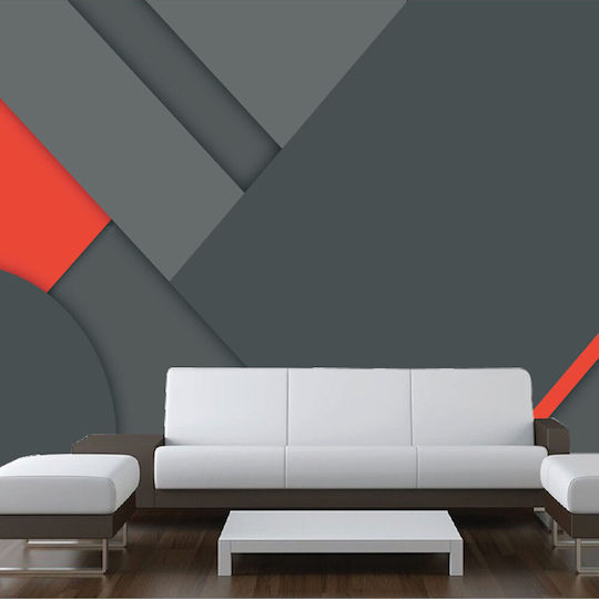 Αυτοκόλλητη Ταπετσαρία Charcoal Red 475cm