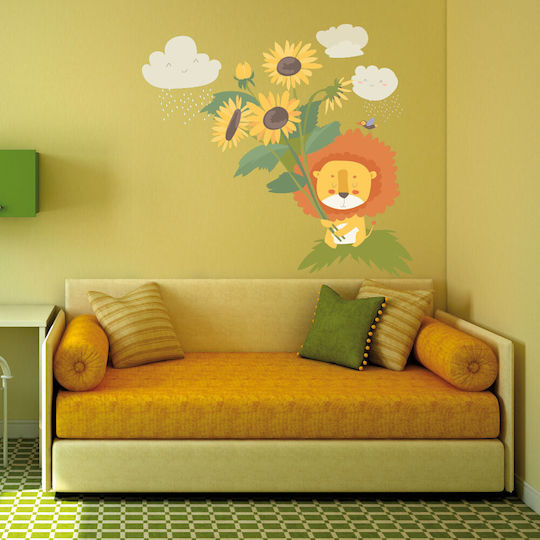 Kinder Wandsticker Kleiner Löwe 95cm x 95cm