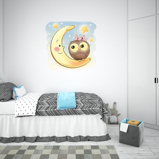 Owl Moon Wall Sticker 95cm X 95cm