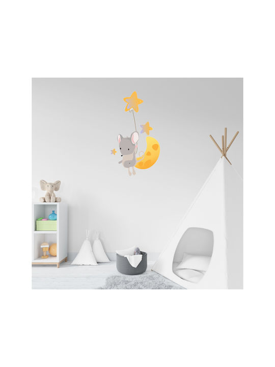 Sticker de Perete Șoricelul Mic Lună 120cm X 70cm