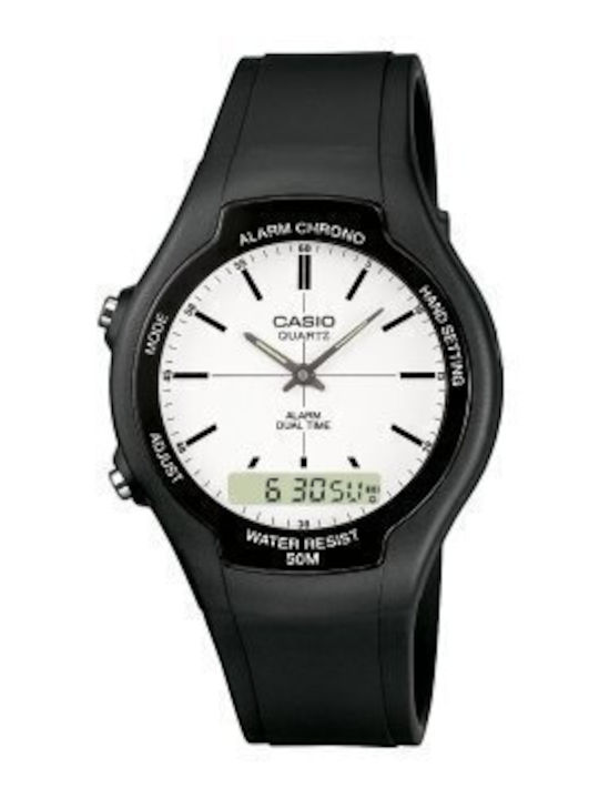Casio Digital Damenuhr 45mm Batterie mit Schwar...