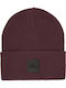 Beanie Beanie Knitted in Burgundy color